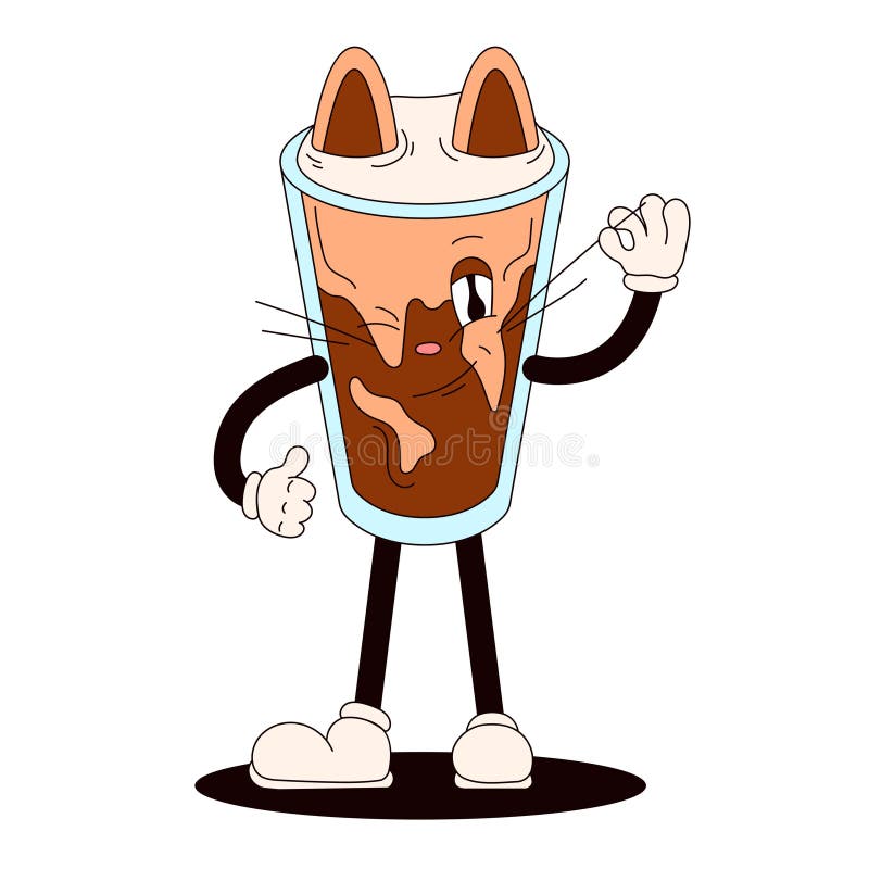 https://thumbs.dreamstime.com/b/groovy-drink-cat-character-shape-iced-cold-brew-coffee-character-ears-whiskers-cartoon-style-vector-groovy-drink-295921053.jpg