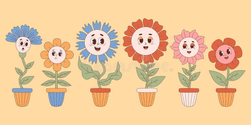 Free: Groovy Flowers Clip Art - Hippie Flower Png 