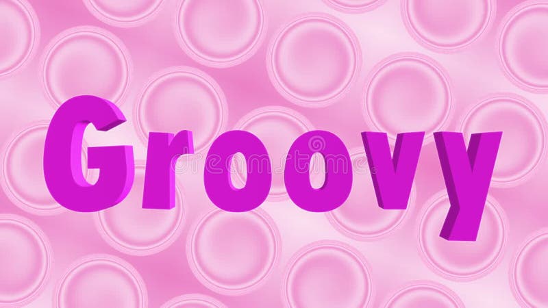 Groovy sixties hippy style pink Psychedelic background stock illustration