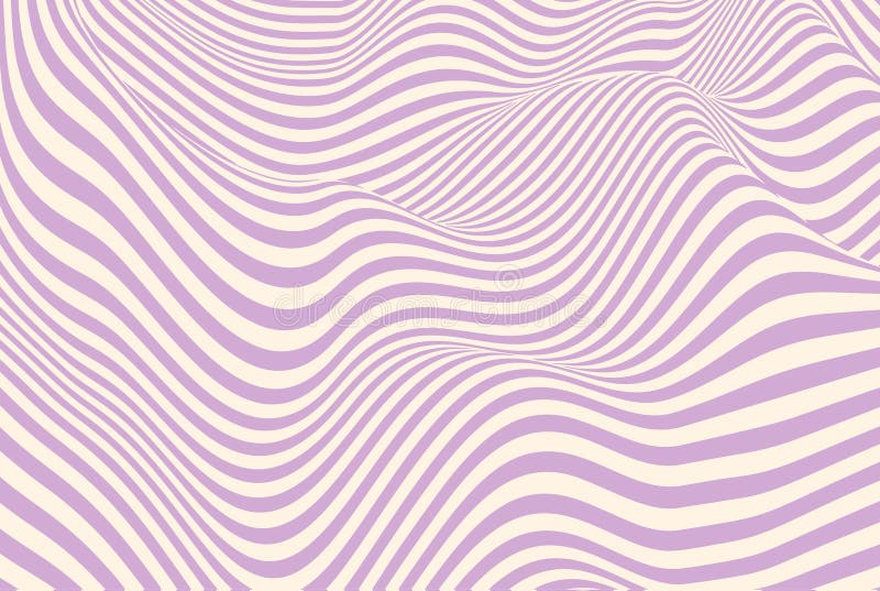 Groovy waves seamless pattern in orange and beige creating a fluid optical illusion. Modern geometric wave pattern royalty free stock photos