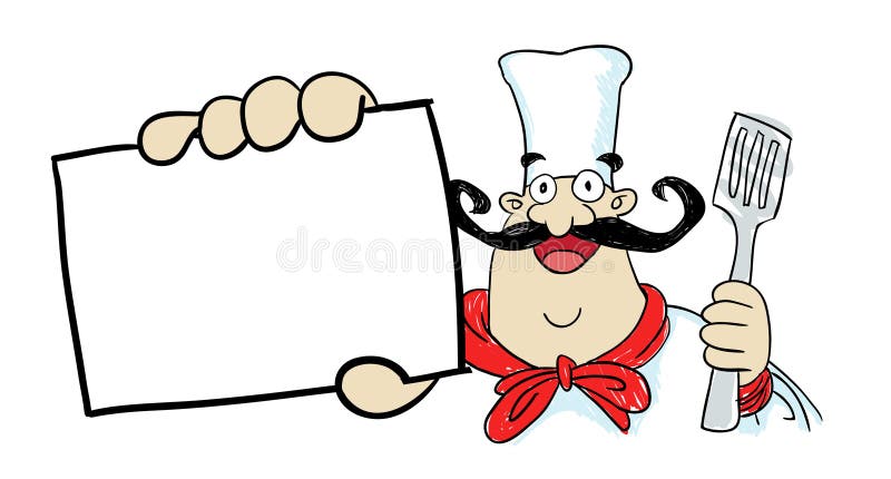 Gros chef illustration stock Gros chef illustration stock