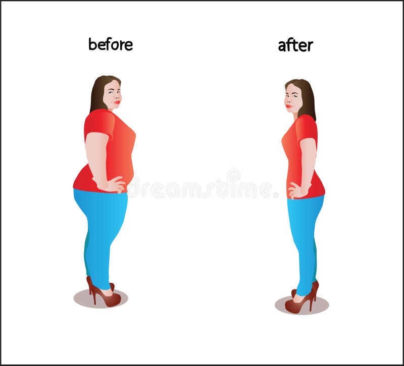 Gros et mince illustration stock. Illustration du différent 65894313