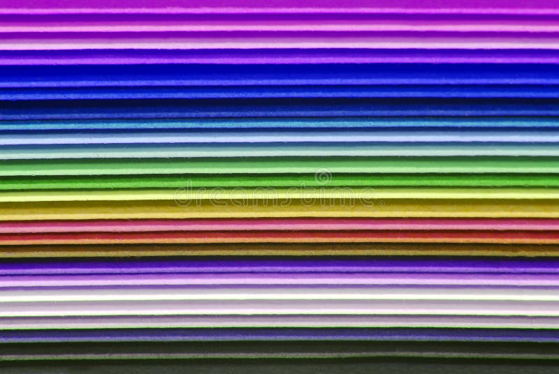 Gros plan du papier multicolore