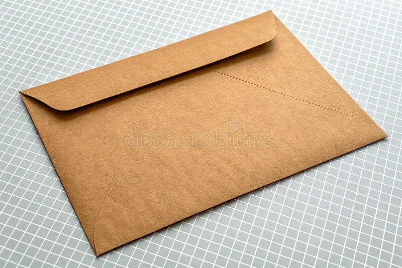 Grosser, brauner Umschlag A4, isoliert auf transparentem Hintergrund stock abbildung
