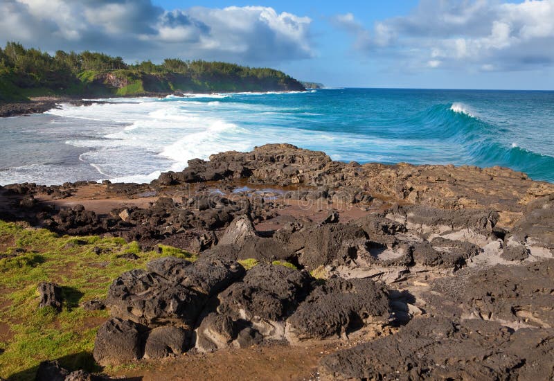 Gris Gris cape on South of Mauritius. Big waves in the absence of a reef. Gris Gris cape on South of Mauritius. Big waves in the absence of a reef.