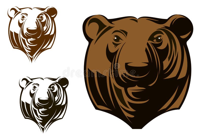 Grote grizzly vector illustratie Grote grizzly vector illustratie