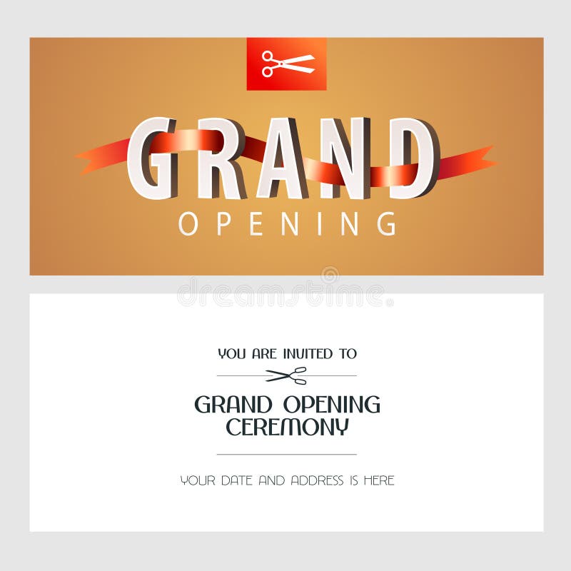 Grote het openen banner met elegante achtergrond vector illustratie Grote het openen banner met elegante achtergrond vector illustratie