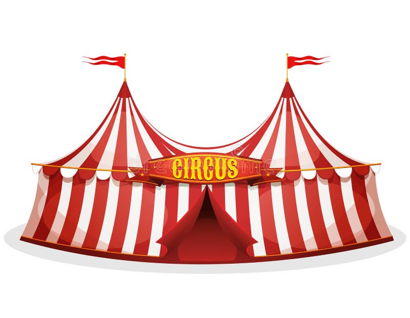 Grote hoogste circustent stock illustratie Grote hoogste circustent stock illustratie