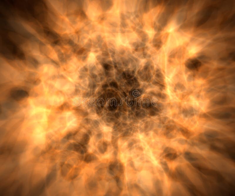 Computer generated illustration of a big explosion. Computer generated illustration of a big explosion