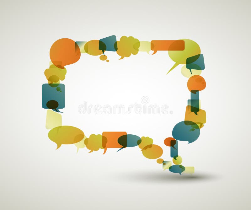 Grote lege toespraakbel stock illustratie Grote lege toespraakbel stock illustratie