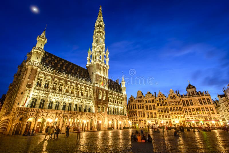 Grote Markt in Brussel, België royalty-vrije stock fotografie Grote Markt in Brussel, België royalty-vrije stock fotografie