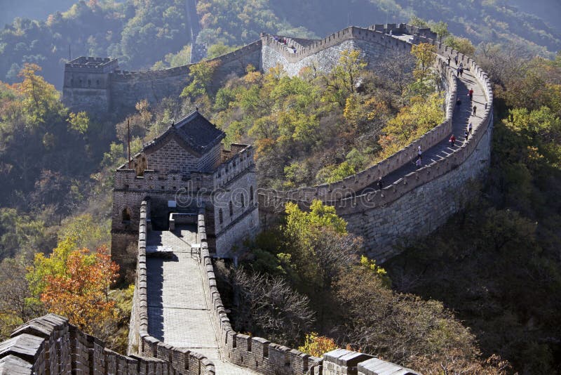 Mutianyu (Chinese: æ…•ç”°å³ª; pinyin: MÃ¹tiÃ¡nyÃ¹) is a section of the Great Wall of China located in Huairou County 70 km northeast of central Beijing. The Mutianyu section of the Great Wall is connected with Jiankou in the west and Lianhuachi in the east. As one of the best-preserved parts of the Great Wall, the Mutianyu section of the Great Wall used to serve as the northern barrier defending the capital and the imperial tombs. First built in the mid-6th century during the Northern Qi, Mutianyu Great Wall is older than the Badaling section of the Great Wall. In the Ming dynasty, under the supervision of General Xu Da, construction of the present wall began on the foundation of the wall of Northern Qi. In 1404, a pass was built in the wall. In 1569, the Mutianyu Great Wall was rebuilt and till today most parts of it are well preserved. The Mutianyu Great Wall has the largest construction scale and best quality among all sections of Great Wall. Mutianyu (Chinese: æ…•ç”°å³ª; pinyin: MÃ¹tiÃ¡nyÃ¹) is a section of the Great Wall of China located in Huairou County 70 km northeast of central Beijing. The Mutianyu section of the Great Wall is connected with Jiankou in the west and Lianhuachi in the east. As one of the best-preserved parts of the Great Wall, the Mutianyu section of the Great Wall used to serve as the northern barrier defending the capital and the imperial tombs. First built in the mid-6th century during the Northern Qi, Mutianyu Great Wall is older than the Badaling section of the Great Wall. In the Ming dynasty, under the supervision of General Xu Da, construction of the present wall began on the foundation of the wall of Northern Qi. In 1404, a pass was built in the wall. In 1569, the Mutianyu Great Wall was rebuilt and till today most parts of it are well preserved. The Mutianyu Great Wall has the largest construction scale and best quality among all sections of Great Wall.