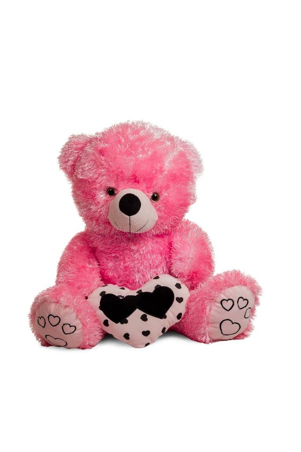 Grote roze teddybeer royalty-vrije stock foto Grote roze teddybeer royalty-vrije stock foto
