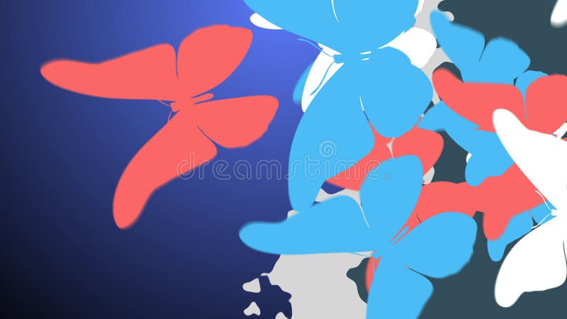 Grote witte, blauwe en roze vlinders royalty-vrije illustratie Grote witte, blauwe en roze vlinders royalty-vrije illustratie