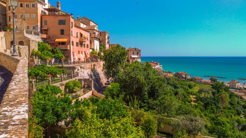 Grottammare village on the adriatic sea, Marche