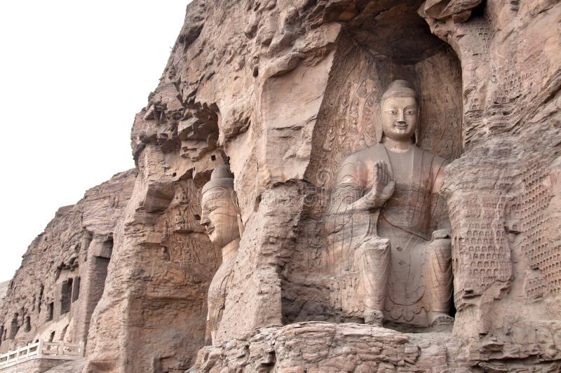 Grottes de Yungang, Datong, Chine photographie stock libre de droits Grottes de Yungang, Datong, Chine photographie stock libre de droits