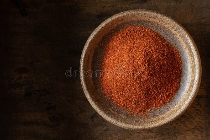 Ground Cayenne Pepper in a Bowl Stock Image Image of macro, organic