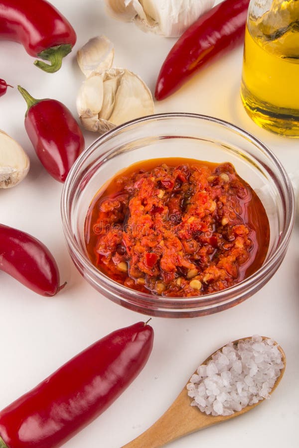 Ground Chilli Peppers in Olive Oil Stock Image Image of cook, fresh 119616891
