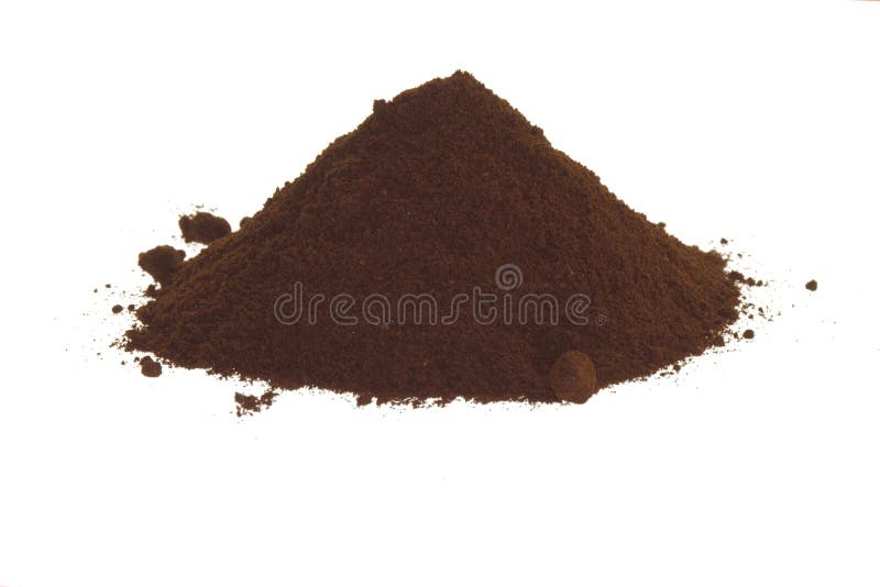 Ground coffee in white cup stock image. Image of fresh 3131161