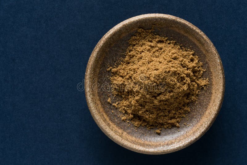 Ground Cumin in a Bowl stock photo. Image of blue, copy 170436016