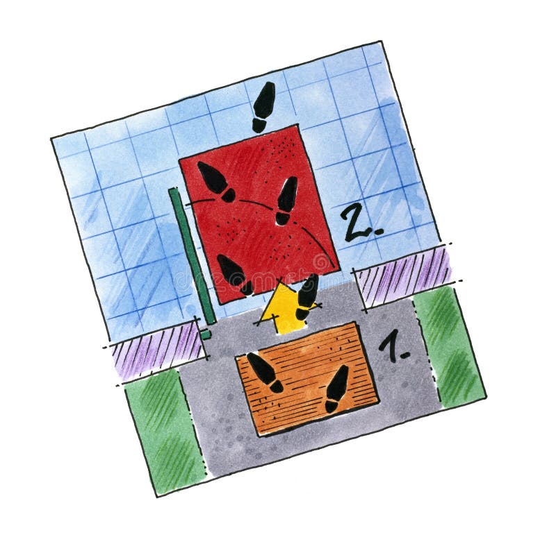 Ground Floor Plan Floorplan Stock Image Image of drawing