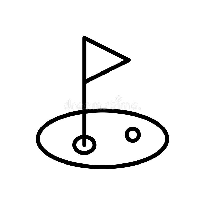 Ground vector thin line icon stock illustration