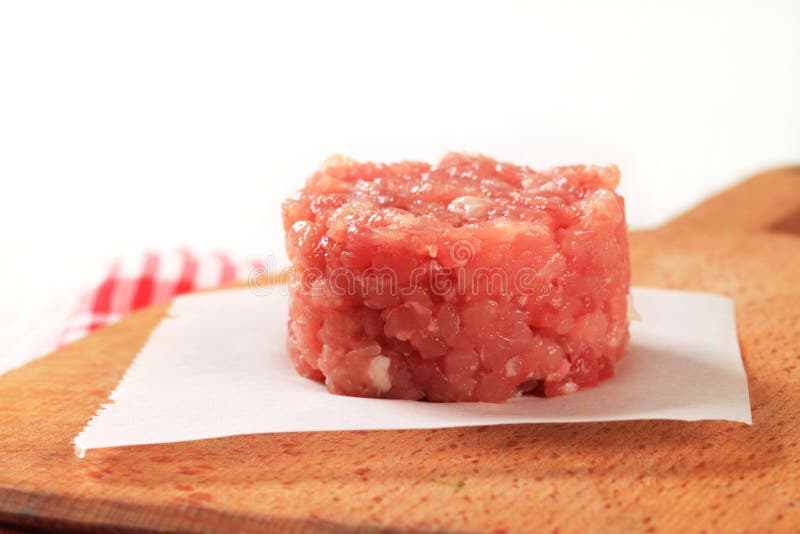 Ground meat stock image. Image of ground, cutting, board 23746733