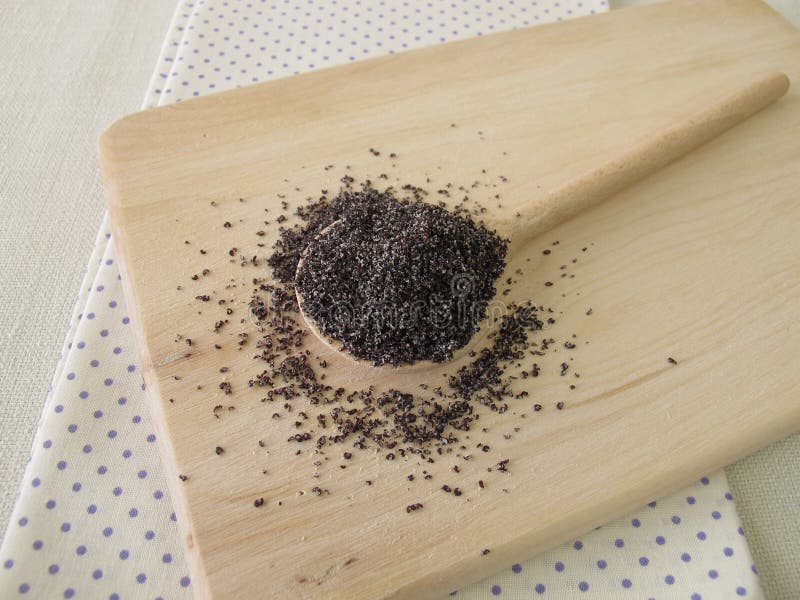 Ground Poppy Seed for Baking Stock Image Image of texture, pastry
