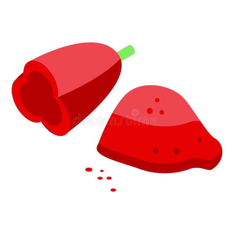 Paprika vector icon stock vector. Illustration of capsicum 83615976