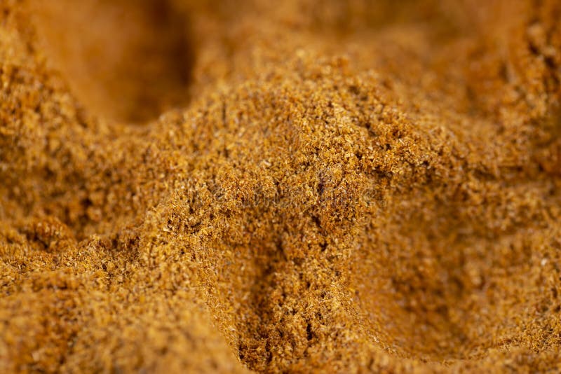Ground Turmeric is Orange in Color for Use in Cooking Stock Image