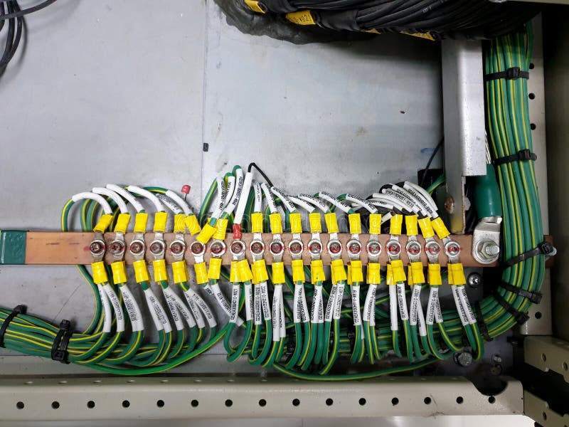 Ground Wire Connected at Earthing Copper Bar of 115kV Control and