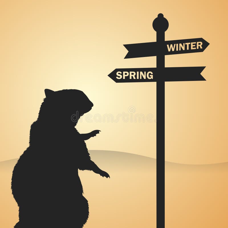 Groundhog Day stock abbildung Groundhog Day stock abbildung
