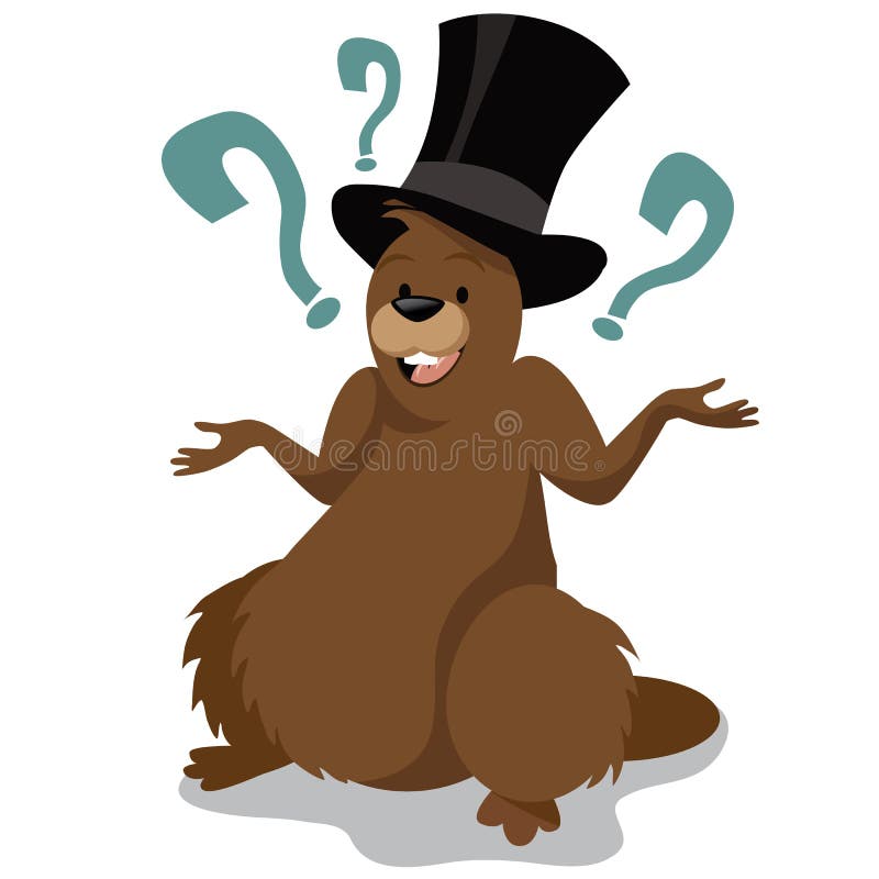 Groundhog Day cartoon character. EPS 10 vector stock illustration. Groundhog Day cartoon character. EPS 10 vector stock illustration.