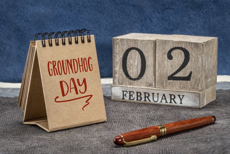Groundhog Day. February 2nd, Punxsutawney Phil, Hat, Happy and Smiling