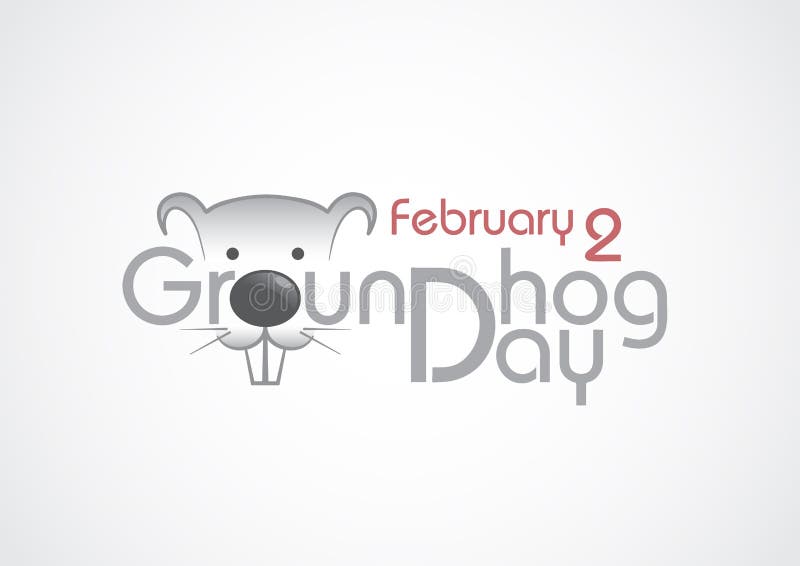 Groundhog Day Text. Vector Illustration. Eps 10. Groundhog Day Text. Vector Illustration. Eps 10.