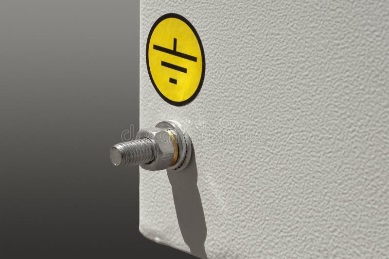 Grounding bolt. stock image. Image of industry, macro 31264655