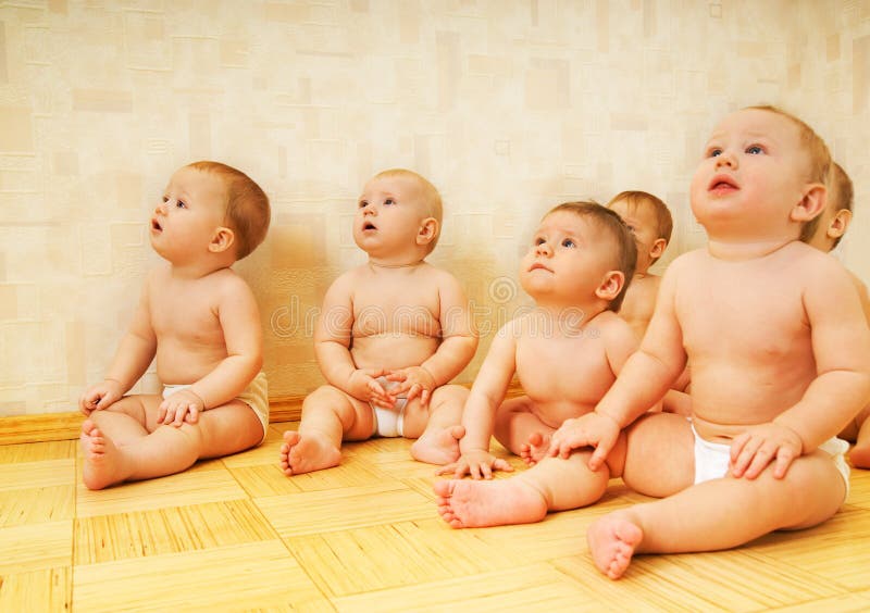 Group of adorable toddlers