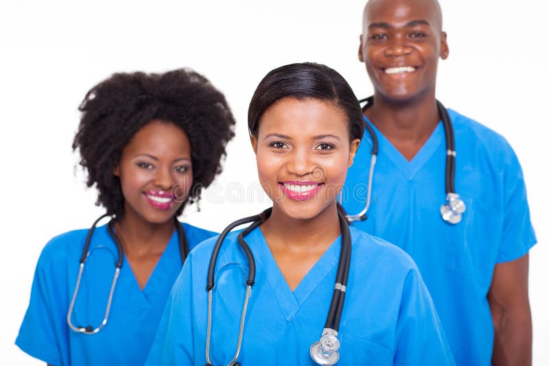 African medical doctors stock photos