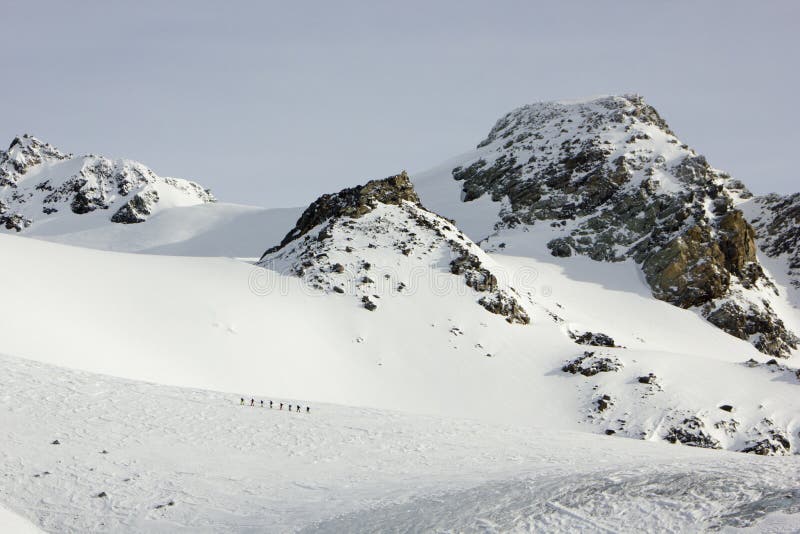 Group of alpinists