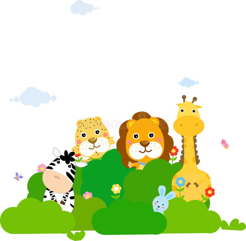 Group of animals stock vector. Illustration of adorable - 17376110