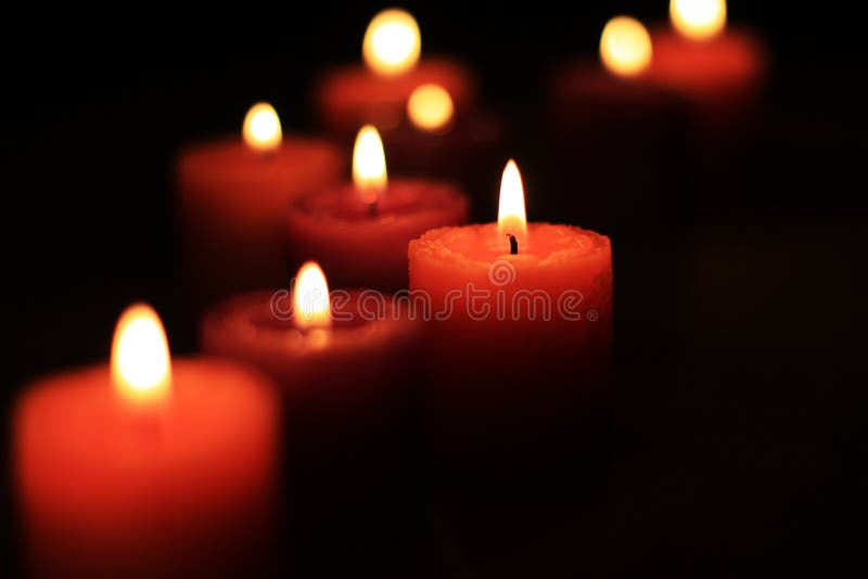 Three blue candles stock photo. Image of candles, still - 17163460