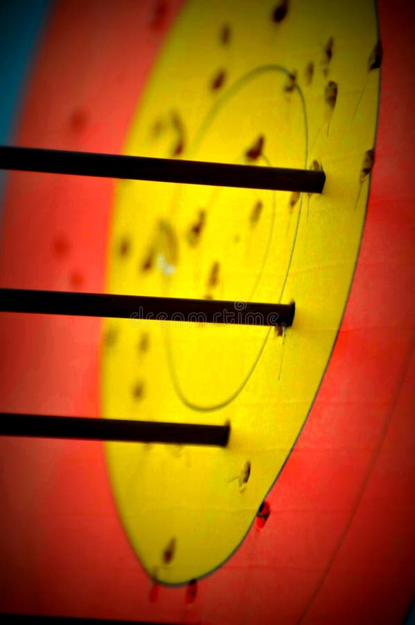 Archery Competition Target Coat of Arms Arrows Archer Sight Stock Image Image of lighting