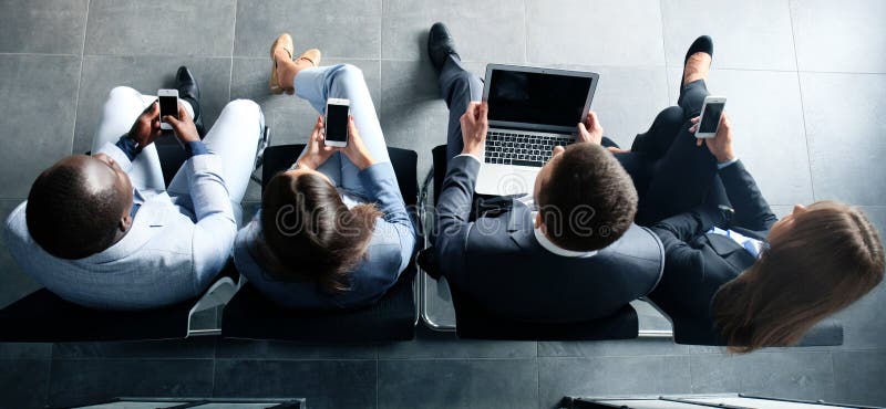 Group of attractive young bussinespeople stock images Group of attractive young bussinespeople stock images