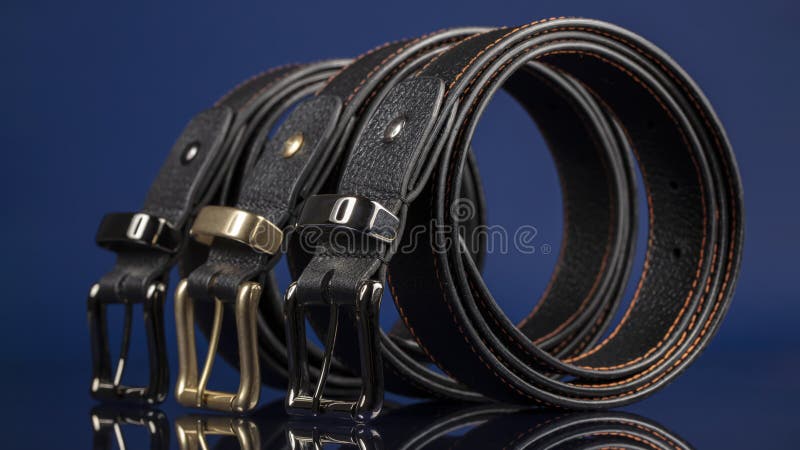 Group of Black Leather Belts Stock Photo - Image of beautiful, boutique ...