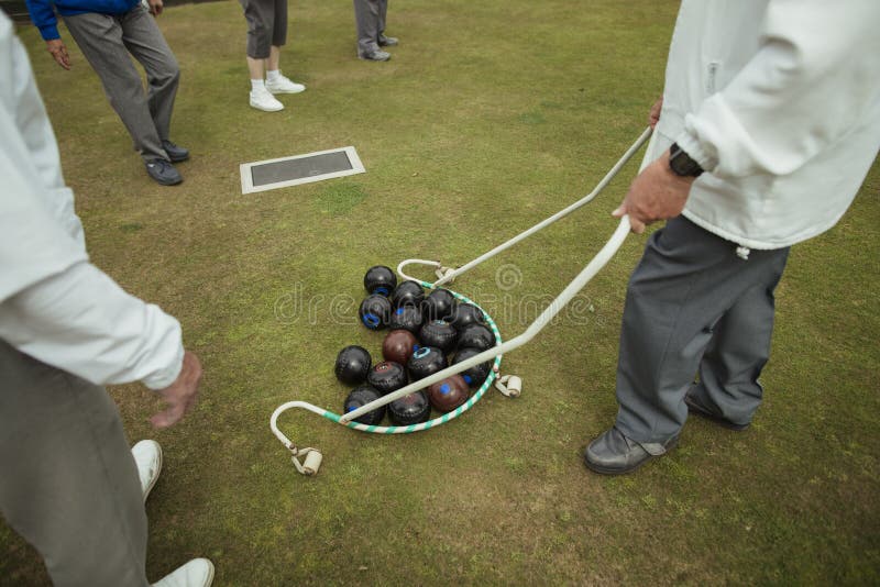 Group of Bocce Balls stock image. Image of hobbies, british 157022651