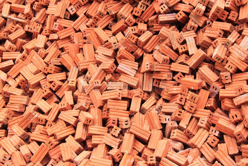 Group of bricks square construction materials