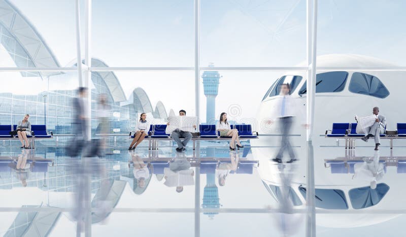 Group Of Business People In The Airport