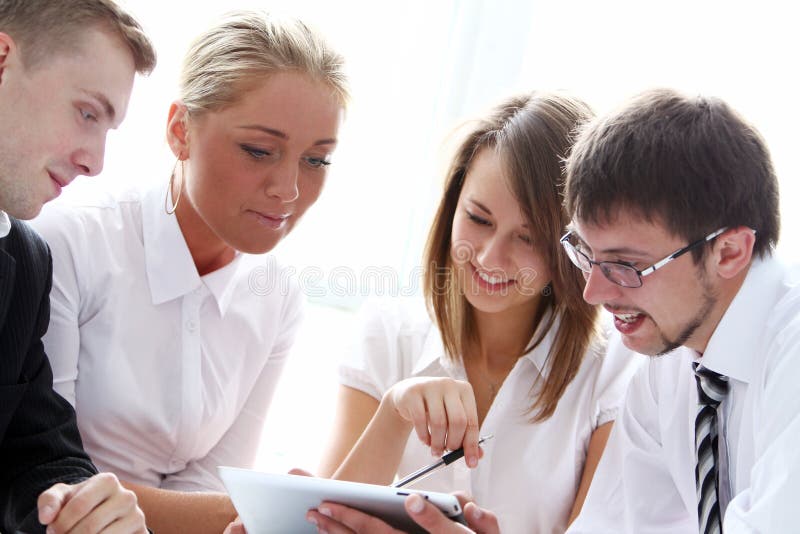 Group of businesspeople on meeting