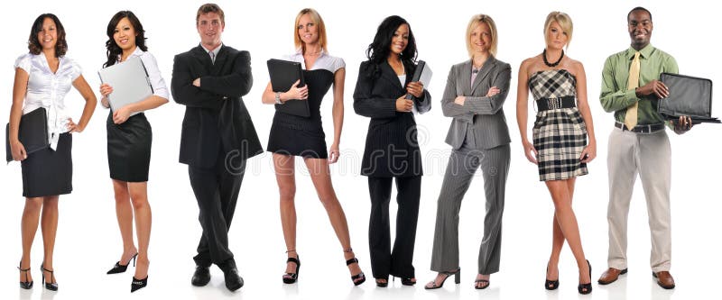 Group of businesspeople standing