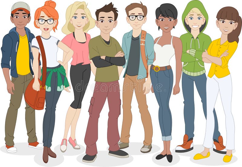 Teenagers Stock Illustrations – 15,112 Teenagers Stock Illustrations ...